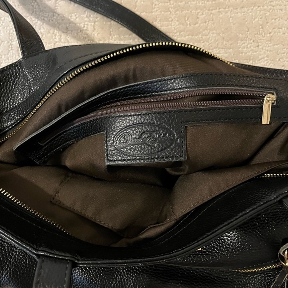 Onna Ehrlich Black pebbled Leather Tote Bag - Picture 4 of 6